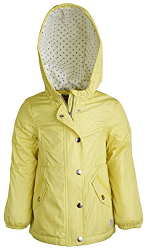 0738042249582 - CARTER'S LITTLE GIRLS WAISTED FLECCE LINED SPRING WINDBREAKER JACKET - YELLOW (SIZE 3T)