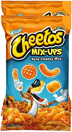 0738246384812 - CHEETOS MIX-UPS XTRA CHEEZY PERFECT PARTY MIX SNACK OR HOME SNACKS MADE WITH REAL CHEESE 8 OUNCE BAGS (PACK OF 2)