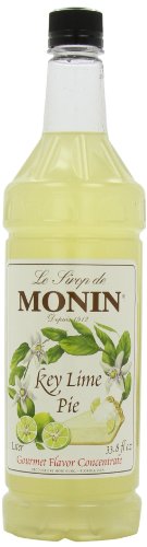 0738337061431 - MONIN FLAVORED SYRUP, KEY LIME PIE, 33.8-OUNCE PLASTIC BOTTLES (PACK OF 4)