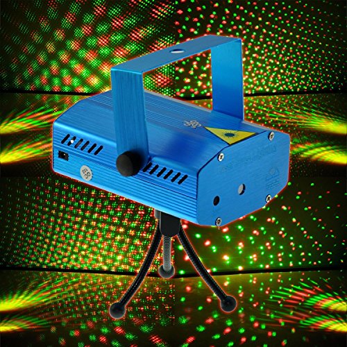 0738470098707 - ZWZCYZ MINI LED R&G LASER PROJECTOR STAGE LIGHTING FOR DJ DISCO PARTY DANCE SHOW LIGHT BLUE