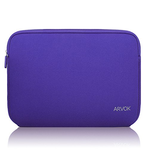 0738470516317 - ARVOK 13-14 INCH LAPTOP SLEEVE MULTI-COLOR & SIZE CHOICES CASE/WATER-RESISTANT NEOPRENE NOTEBOOK COMPUTER POCKET TABLET BRIEFCASE CARRYING BAG/POUCH SKIN COVER FOR ACER/ASUS/DELL/LENOVO, PURPLE