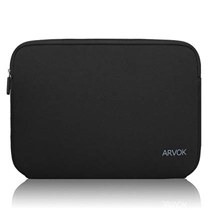 0738470552988 - ARVOK 11 11.6 INCH WATER-RESISTANT NEOPRENE LAPTOP SLEEVE/NOTEBOOK COMPUTER POCKET CASE/TABLET BRIEFCASE CARRYING BAG/POUCH SKIN COVER FOR ACER/ASUS/DELL/FUJITSU/LENOVO/HP/SAMSUNG/SONY/TOSHIBA(BLACK)