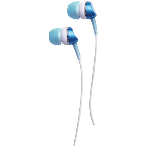 0738516345376 - WICKED WI1901 METALLIC EARBUD WITH 10MM DRIVER - BLUE