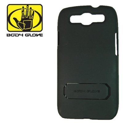 0738516385990 - BODY GLOVE ELITE STAND HARD SHIELD COVER SNAP ON CASE FOR AT&T, T-MOBILE, SPRINT, VERIZON, U.S. CELLULAR SAMSUNG GALAXY S III I9300 I747 I535 L710 T999-BLACK