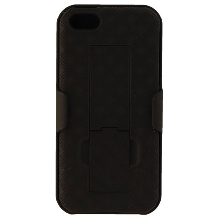 0738516393827 - VERIZON SHELL HOLSTER COMBO CASE FOR APPLE IPHONE 5/5S WITH KICK-STAND & BELT CLIP