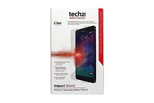 0738516437019 - TECH21 IMPACTOLOGY IMPACT SHIELD WITH SELF HEAL FOR SAMSUNG GALAXY NOTE 4 SCREEN PROTECTOR