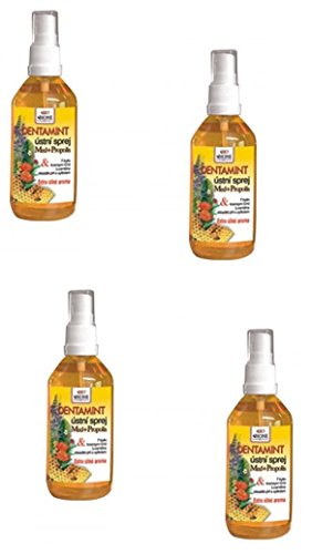0738517493533 - ORGANIC HERBAL MOUTH SPRAY WITH PROPOLIS, Q10, CARNITINE 3.8OZ (PACK OF 4)