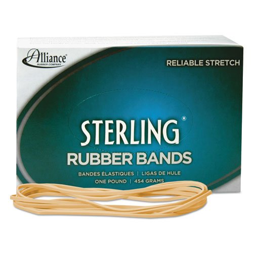 7385436375476 - ALLIANCE STERLING ERGONOMICALLY CORRECT RUBBER BANDS, #117, 0.125 X 7 INCHES, 250 PER 1LB BOX