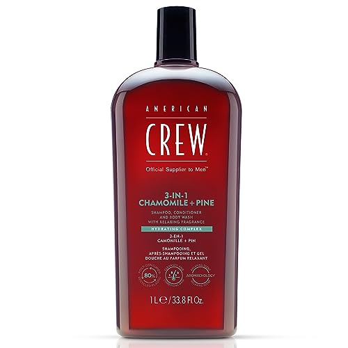 0738678003282 - AMERICAN CREW 3-IN-1 CHAMOMILE + PINE SHAMPOO, CONDITIONER AND BODY WASH, 33.8 FL OZ (PACK OF 1)