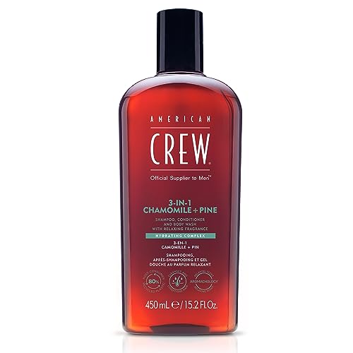 0738678003329 - AMERICAN CREW 3-IN-1 CHAMOMILE + PINE SHAMPOO, CONDITIONER AND BODY WASH, 15.2 FL OZ (PACK OF 1)