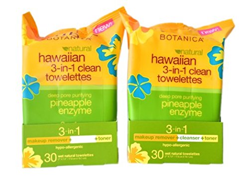 0738759817227 - ALBA BOTANICA HAWAIIAN 3-IN-1 CLEAN TOWELETTES, 30 COUNT, PACK OF 2