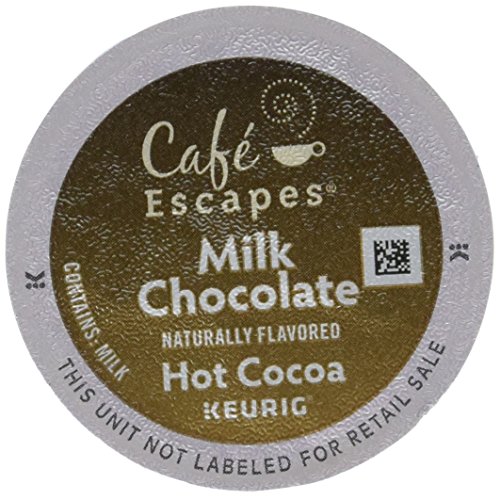 0738759920798 - CAFE ESCAPES MILK CHOCOLATE HOT COCOA KEURIG K-CUPS, 24 COUNT