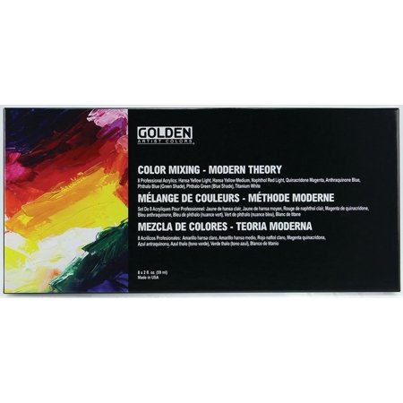 0738797091207 - GOLDEN ARTIST COLORS HEAVY BODY ACRYLIC PAINT MODERN THEORY COLOR MIXING (SET OF 8)
