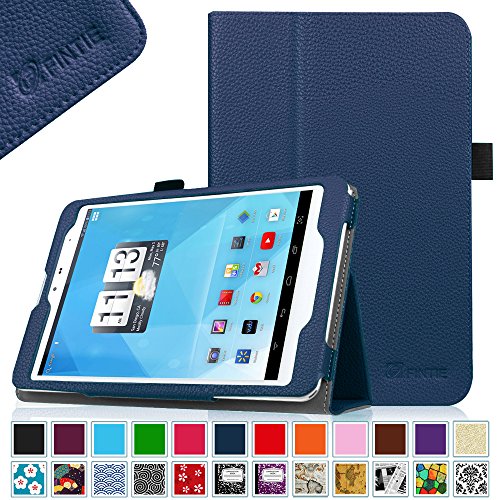 0738878671069 - FINTIE TRIO AXS 4G 7.85 TABLET CASE - SLIM FIT PREMIUM VEGAN LEATHER COVER WITH STYLUS HOLDER FOR TRIO AXS 4G 7.85 4G ANDROID TABLET, NAVY