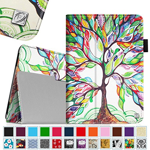 0738878684687 - FINTIE IPAD AIR CASE - SLIM FIT FOLIO CASE WITH SMART COVER AUTO SLEEP / WAKE FEATURE FOR APPLE IPAD AIR (IPAD 5TH GENERATION) 2013 MODEL, LOVE TREE