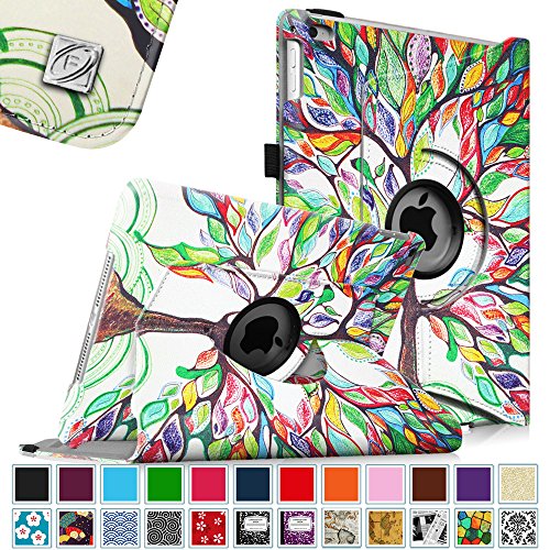 0738878684748 - FINTIE APPLE IPAD AIR CASE - 360 DEGREE ROTATING STAND CASE COVER WITH AUTO SLEEP / WAKE FEATURE FOR IPAD AIR (IPAD 5TH GENERATION) 2013 MODEL, LOVE TREE