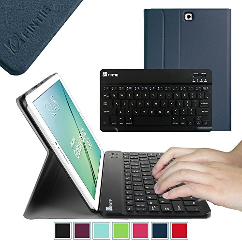0738878693092 - FINTIE BLADE X1 SAMSUNG GALAXY TAB S2 9.7 KEYBOARD CASE COVER - SLIM FIT SMART SHELL LIGHT WEIGHT STAND WITH MAGNETICALLY DETACHABLE WIRELESS BLUETOOTH KEYBOARD FOR TAB S2 9.7-INCH TABLET, NAVY