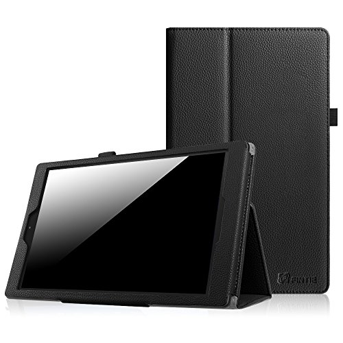 0738878694518 - FINTIE FIRE HD 10 2015 FOLIO CASE - SLIM FIT LEATHER STANDING PROTECTIVE COVER WITH AUTO WAKE / SLEEP FOR AMAZON FIRE HD 10 TABLET (10.1 HD DISPLAY 5TH GENERATION - 2015 RELEASE), BLACK