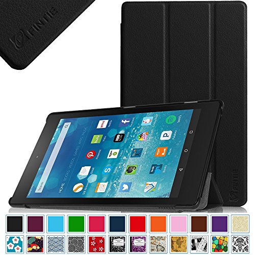0738878694617 - FINTIE FIRE HD 8 2015 SMARTSHELL CASE - ULTRA SLIM LIGHTWEIGHT STANDING COVER WITH AUTO WAKE / SLEEP FOR AMAZON FIRE HD 8 TABLET (FIRE 8 HD DISPLAY 5TH GENERATION - 2015 RELEASE), BLACK