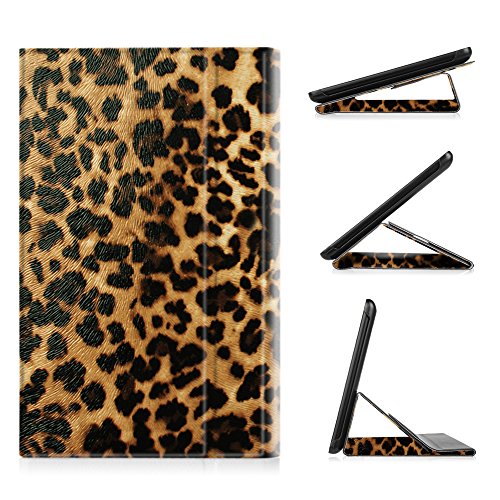 0738878698066 - FINTIE SMARTBOOK CASE FOR FIRE HD 8 2015 (5TH GEN ONLY), ULTRA SLIM LIGHT WEIGHT STANDING COVER SUPPORTS 3 VIEWING ANGLES AUTO ON/OFF FOR AMAZON FIRE HD 8 TABLET (NOT FIT FIRE HD 8 2016), LEOPARD B