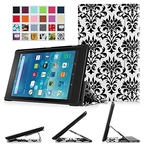 0738878698110 - FINTIE FIRE HD 8 2015 SMART BOOK COVER CASE - ULTRA SLIM LIGHT WEIGHT STAND SUPPORTS 3 VIEWING ANGLES WITH AUTO SLEEP/WAKE FOR AMAZON FIRE HD 8 TABLET (8 HD DISPLAY 5TH GEN 2015 RELEASE), VERSAILLES