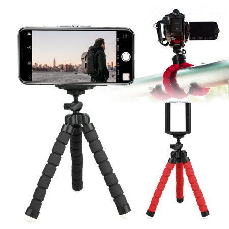 0738944151105 - EEEKIT PORTABLE PHONE TRIPOD, FLEXIBLE CELL PHONE TRIPOD STAND WITH BALL-HEAD 360, COMPATIBLE WITH IPHONE, ANDROID, SAMSUNG, GOOGLE SMARTPHONES, AND ANY MOBILE PHONE