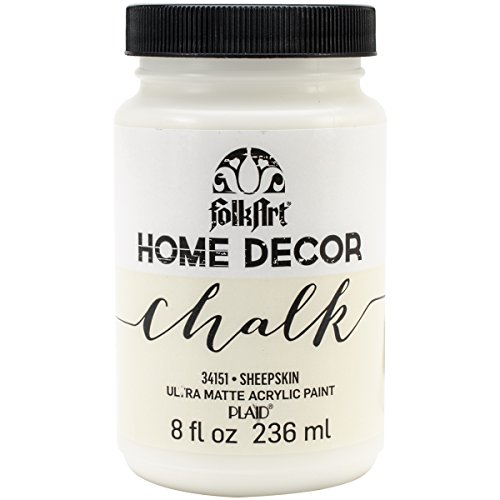 0738958295857 - FOLKART HOME DECOR CHALK FURNITURE & CRAFT PAINT IN ASSORTED COLORS (8 OUNCE), 34151 SHEEPSKIN