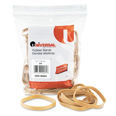 0739027534952 - UNIVERSAL OFFICE PRODUCTS, RUBBER BANDS, SIZE 64, 3-1/2 X 1/4, 80 BANDS 1/4 LB PACK
