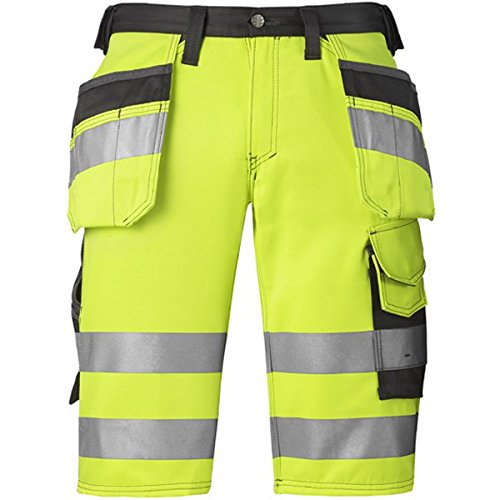 7391531313145 - SNICKERS 30336674054 HIGH-VIS CLASS 1 SHORTS, 54, YELLOW