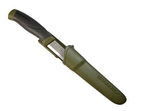 7391846014706 - MORAKNIV COMPANION FIXED BLADE OUTDOOR KNIFE WITH CARBON STEEL BLADE, MILITARY G