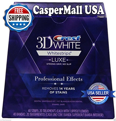 0739189843084 - CREST 3D WHITESTRIPS LUXE PROFESSIONAL EFFECTS - TEETH WHITENING KIT 40 STRIPS 20 TREATMENTS