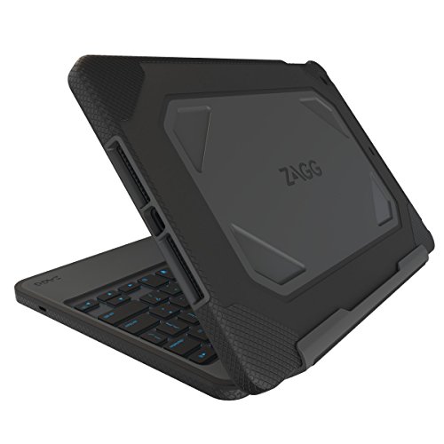 0739197921514 - ZAGG RUGGED BOOK DURABLE CASE, HINGED WITH DETACHABLE BACKLIT KEYBOARD FOR IPAD AIR 2 - BLACK