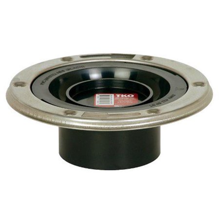 0739236352132 - SIOUX CHIEF 886-ATMS ABS SPIGOT TOTAL KNOCKOUT CLOSET FLANGE WITH STAINLESS STEEL RING