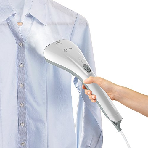 0739340627027 - SALAV STRONGFASTCONTINUOUS DRY STEAM READY IN 35S PORTABLE HANDHELD TRAVEL STEAMER LIGHTWEIGHT WITH DUAL HEAT WITH BRUSH