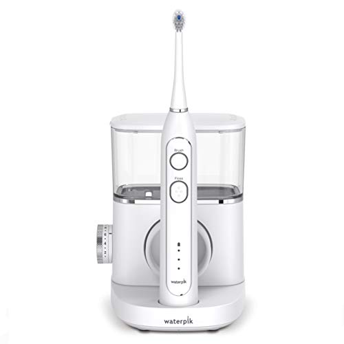 0073950230865 - WATERPIK SONIC-FUSION PROFESSIONAL FLOSSING TOOTHBRUSH, ELECTRIC TOOTHBRUSH & WATER FLOSSER COMBO IN ONE, SF-02 WHITE