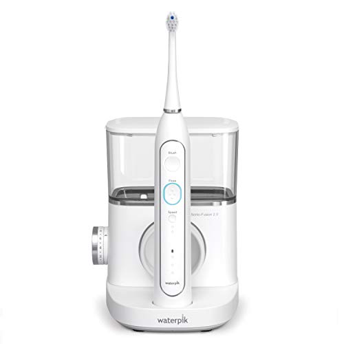 0073950289856 - WATERPIK SONIC-FUSION 2.0 PROFESSIONAL FLOSSING TOOTHBRUSH, ELECTRIC TOOTHBRUSH AND WATER FLOSSER COMBO IN ONE, WHITE