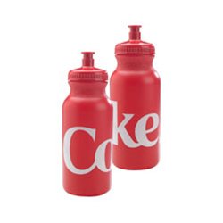 0739532679575 - COKE RED SQUEEZE WATER BOTTLE 20OZ (2 PACK)