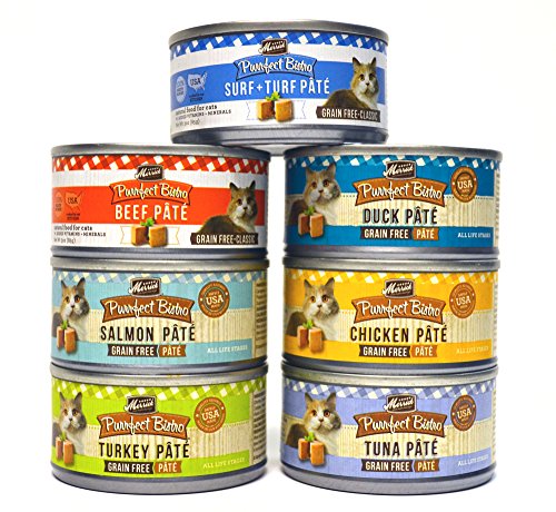 0739615819522 - MERRICK PURRFECT BISTRO PATE CANNED CAT FOOD VARIETY PACK - 7 FLAVORS (CHICKEN,