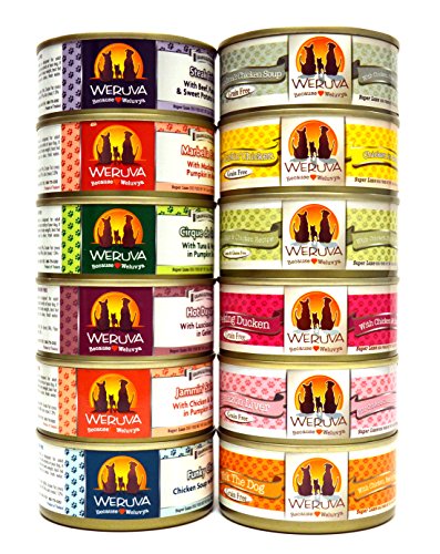 0739615819652 - WERUVA GRAIN FREE CANNED DOG FOOD VARIETY PACK - 12 FLAVORS (GRANDMA'S CHICKEN S
