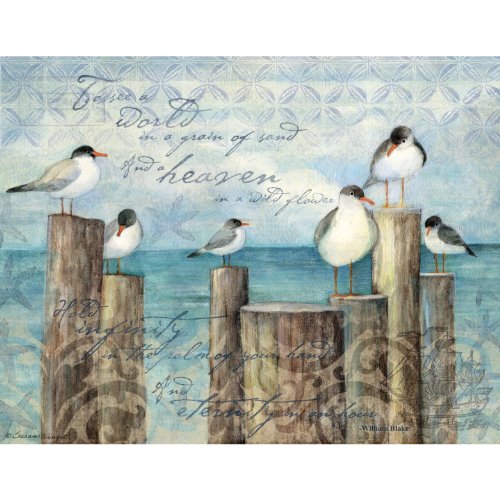 0739744145134 - LANG COASTAL BREEZE BOXED NOTECARD BY SUSAN WINGET, 4 X 5 INCHES, 13 CARDS AND ENVELOPES