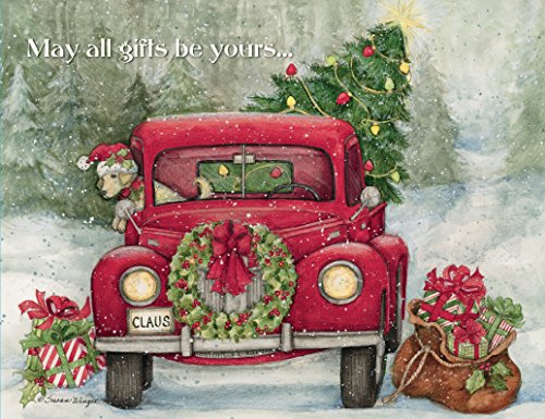 0739744158011 - LANG SANTA'S TRUCK BOXED CHRISTMAS CARD BY SUSAN WINGET, 5.375 X 6.875, 18 CARDS AND 19 ENVELOPES