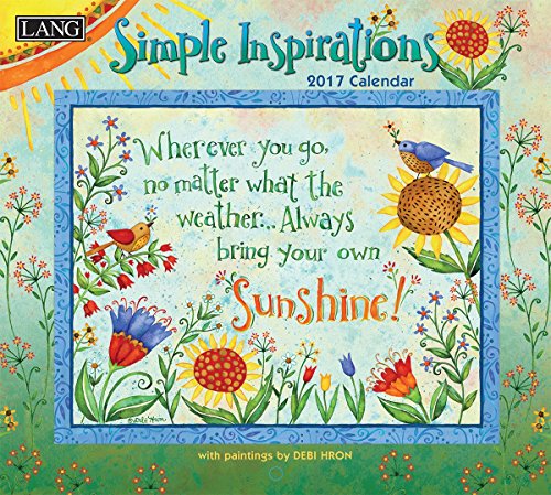 0739744167655 - LANG 2017 SIMPLE INSPIRATIONS WALL CALENDAR, 13.375 X 24 INCHES