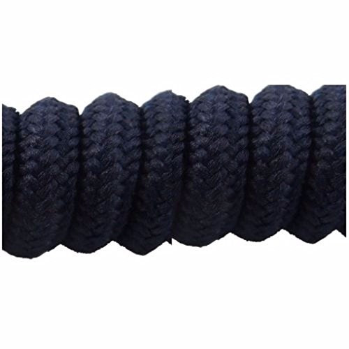 0739812234470 - NO TIE CURLY SHOE LACES SPECIAL NEEDS FITS ADULT OR CHILD SHOES (NAVY BLUE)