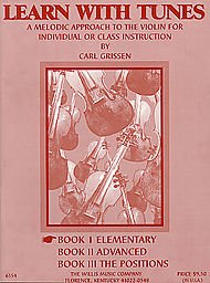 0073999407730 - GRISSEN, CARL - LEARN WITH TUNES, BOOK 1 (ELEMENTARY) - VIOLIN SOLO - HAL LEONARD CORP
