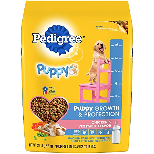 0740023107125 - PEDIGREE PUPPY GROWTH & PROTECTION CHICKEN & VEGETABLE FLAVOR DRY DOG FOOD 28 POUNDS