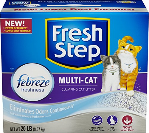 0740023592495 - FRESH STEP MULTI-CAT WITH FEBREZE FRESHNESS, CLUMPING CAT LITTER, SCENTED, 20 POUNDS