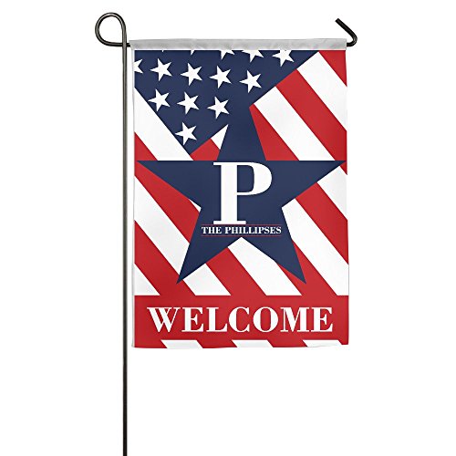 7404655339486 - ATOGGG THE PHILLIPSES WITH USA FLAG HOME FLAGS/HOUSE FLAGS/GARDEN FLAGS/FAMILY FLAGS 12*18INCH / 18*27INCH