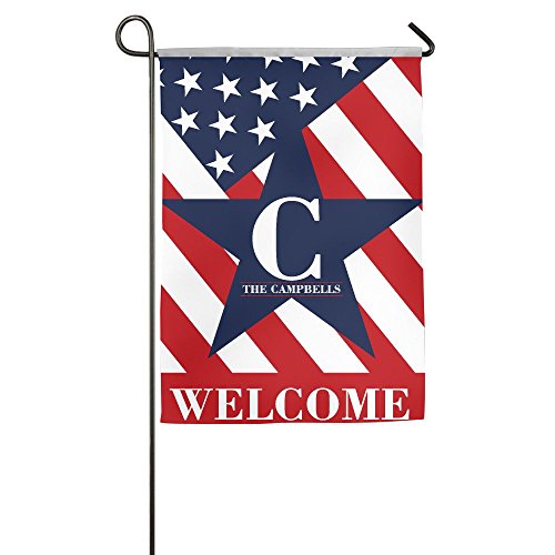 7404655339868 - ATOGGG THE CAMPBELLS WITH USA FLAG HOME FLAGS/HOUSE FLAGS/GARDEN FLAGS/FAMILY FLAGS 12*18INCH / 18*27INCH