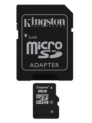 0740617153699 - KINGSTON 8 GB MICROSDHC CLASS 4 FLASH MEMORY CARD SDC4/8GBET
