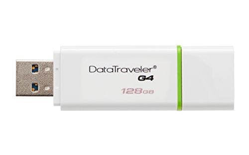 0740617234084 - KINGSTON DIGITAL 128GB DATA TRAVELER 3.0 USB FLASH DRIVE, GREEN (DTIG4/128GBET)
